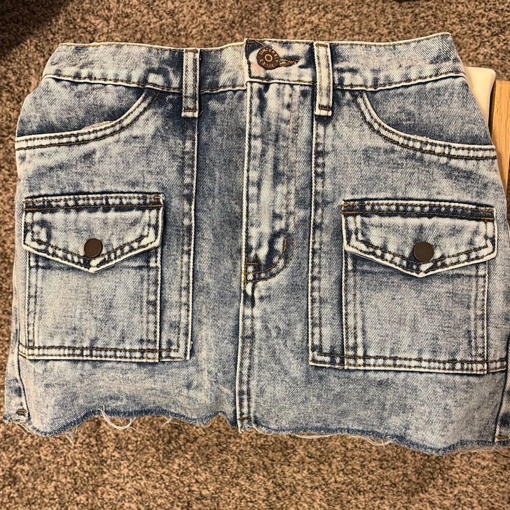 Sincerely Jules Blue Denim Mini Skirt
